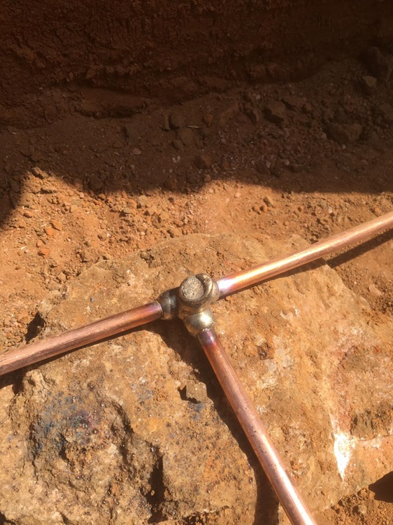 Earth Matt Exothermic Weld Connection 1